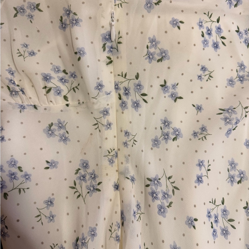 Princess Polly Hera Maxi Dress White Floral Sz 0 - Picture 6 of 10